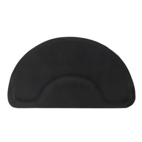 3′x 4.5′x 1/2" Beauty Salon Semicircle Anti-fatigue Salon Mat (Round Outside And Round Inside) Black