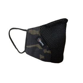 Teen/Adult Tactical Style Face Mask (Color: Multicam Black)