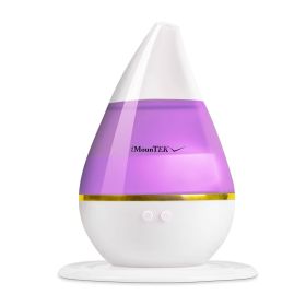 250ml Cool Mist Humidifier Ultrasonic Aroma Essential Oil Diffuser w/7 Color Changeable LED Lights (Color: White)